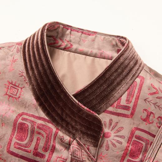 OSL 88K06盘扣国风短款羽绒服水貂毛袖口90白鹅绒服宽松大码 商品图3