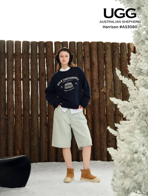 1224-4【澳洲单 纯圆正 】超厚超密 正单GGU 客供皮毛一体 保暖透气雪地靴 商品图10