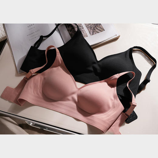 特价！官网469！爱家3D轻薄裸感无痕一片式文胸无钢圈软支撑聚拢收副乳防下垂内衣 商品图4