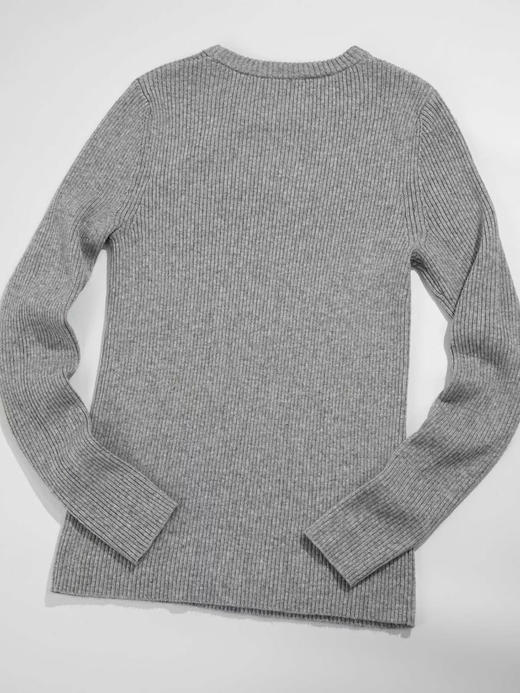 BC羊绒真丝混纺套头针织衫。 灰色。米色。 自己备注号码颜色 商品图4