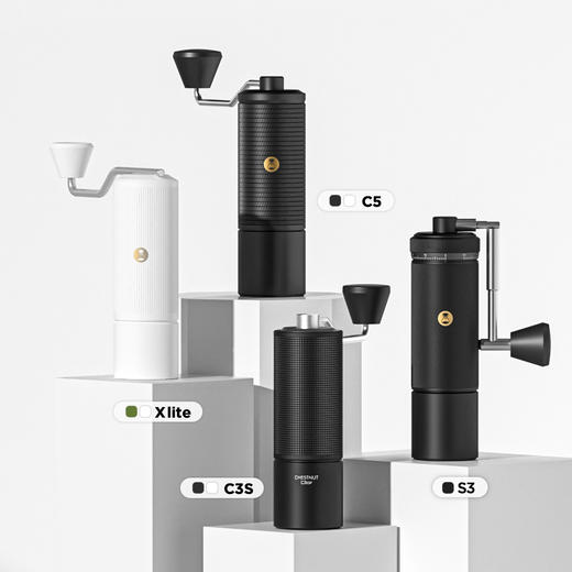 【按箱批发】泰摩 进阶型家用手冲咖啡套装礼盒  温控手冲煮壶 磨豆机 电子秤 滤杯【6个/箱】 商品图1