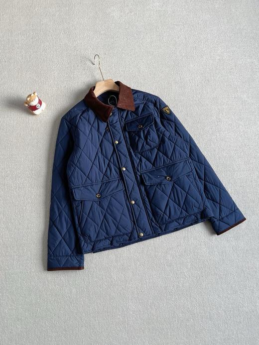 啦夫劳伦男装 经典款防沾水绗缝夹克菱形格棉衣 商品图3