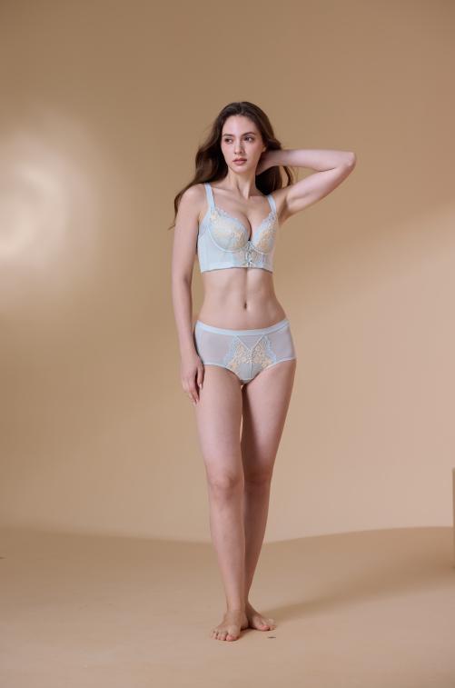 【满2件5折】【A杯单件】【秀黛】宫廷华章精油杯记忆圈文胸加厚杯侧收聚拢【五排扣】MS119022A【门店同款】 商品图7