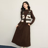 【12/24新品6.5折】熙世界美拉德穿搭一整套女秋冬毛衣马甲半高领针织连衣裙两件套装 商品缩略图2