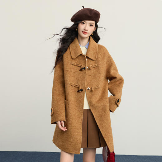 【12/24新品6.5折】熙世界圣诞氛围感穿搭毛衣女2025年秋冬新圆领糯费尔岛提花针织衫 商品图4