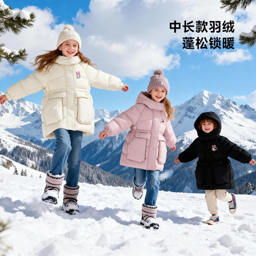 迪士尼魔法派对冬季女童米奇羽绒外套XD4ES108 商品图0