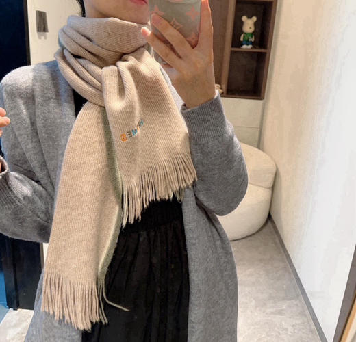 秋冬特惠💰350 爱马仕男女同款高端羊毛针织围巾！可正式，可随意 商品图0