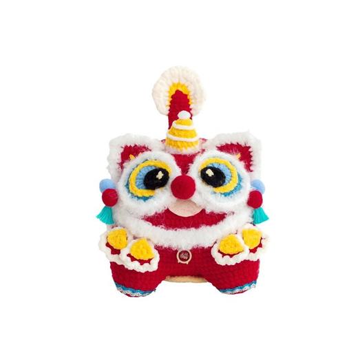 苏苏姐家醒狮玩偶手工diy编织钩针云小朵毛线团自制玩偶材料包 商品图4