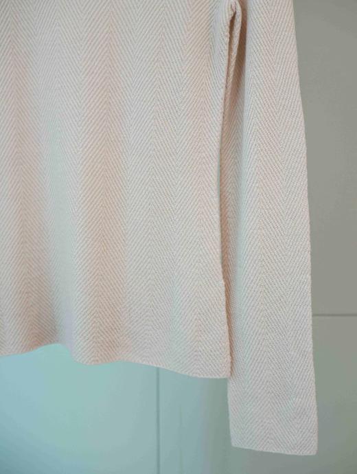 温流线|肌理感鱼骨纹羊毛打底衫 商品图2