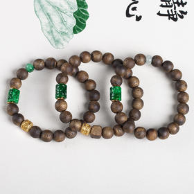 xy0656沉香+翡翠手串