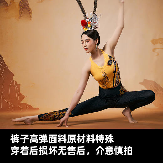 【现货秒发】壁虎瑜伽【醉春风-套装】限量款印花瑜伽套装（可拆卸胸垫） 商品图0