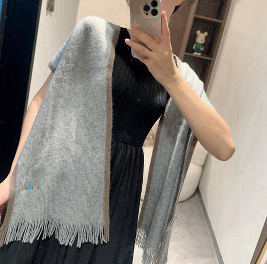 秋冬特惠💰350 爱马仕男女同款高端羊毛针织围巾！可正式，可随意 商品图0