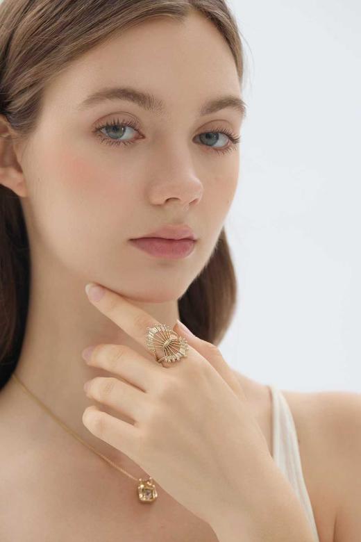 SOL DE VERANO 丽池皇冠粗菱戒指 商品图5