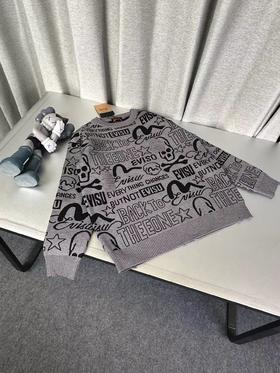 D122430满印情侣款柔软亲肤毛衣针织衫