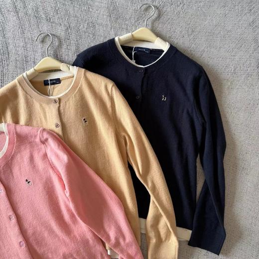 D122481长袖羊毛衫女士纽扣开衫秋季上衣时尚通勤针织衫 商品图3