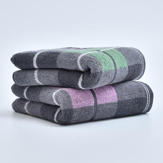 洁丽雅全棉新疆棉毛巾格子纹柔软成人洗脸家用吸汗柔软吸水巾 商品图3