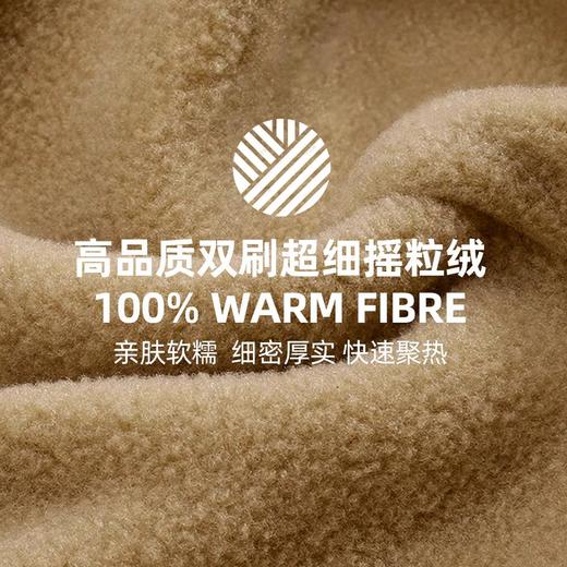 摇粒绒保暖围巾女冬季高级感纯色围巾百搭护颈防寒户外加长款围脖 商品图1