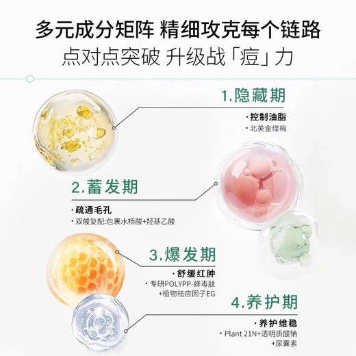 绽媄娅祛痘控油次抛精华液修护保湿改善面部痘痘闭口粉刺水杨酸 商品图1