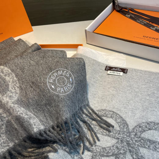 秋冬特惠💰320 爱马仕男女双面围巾 商品图5