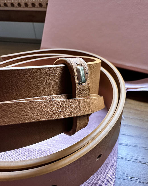 现货 THS-无 缪家 女士纳帕皮金色腰带 女士皮带 2色 CR237 商品图8