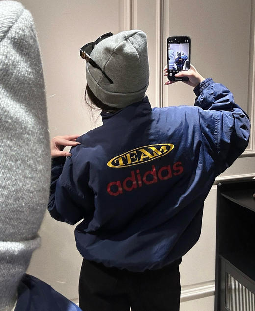 超帅原单三叶草两面穿棉服外套122404 商品图10