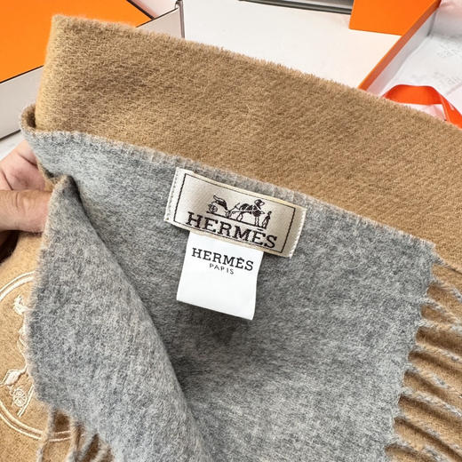 秋冬特惠💰330 爱马仕男女双面围巾 商品图8