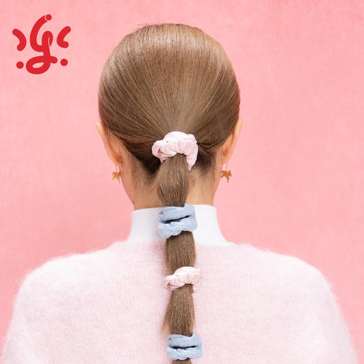 古古楽gugu梅开五福新春发饰    高定珠绣对夹花冠非遗绒花配饰 商品图10