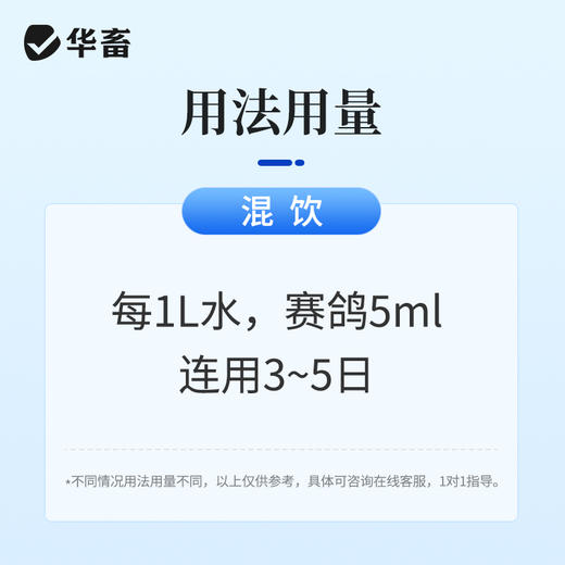 华畜氧氟沙星溶液鸽用呼吸道泌尿感染水便呼噜抗菌拉稀水便鸽药 商品图3