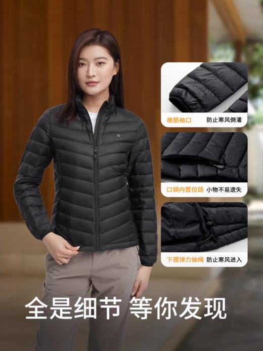 君羽户外反季羽绒服男女款90鹅绒800蓬秋冬轻薄时尚短款C52021/F52022 商品图12