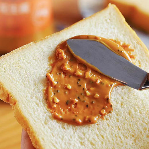 有机颗粒花生酱 奇亚籽花生酱  素食酱料 拌面酱早餐面包涂抹酱 商品图3