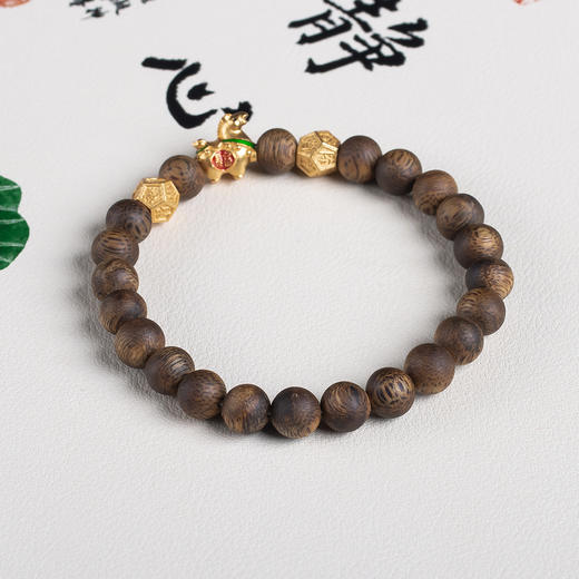 xy0653，沉香生肖马手串 商品图1