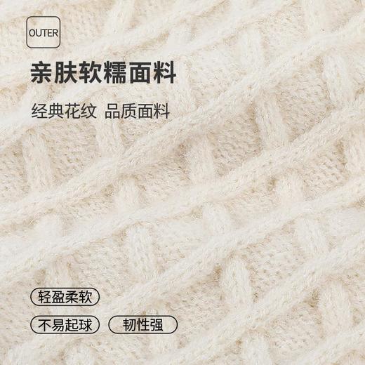 帽子围巾手套三件套冬季亚马逊加绒户外保暖毛球针织帽子三件套装 商品图1