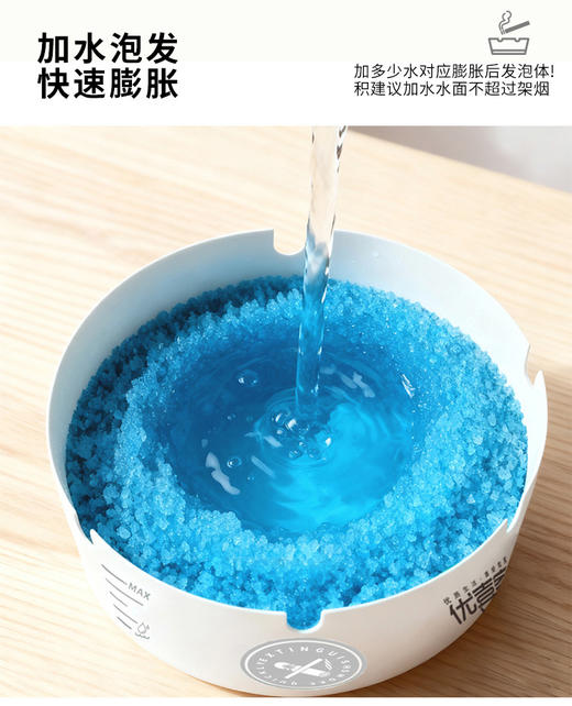 过年必备🚬2盒只需要💰19.9❗室内烟味克星👉【优喜家 一次性纸质发泡烟灰缸】到手50只‼️烟民家属看过来 ✅使用特别简单，遇水就会膨胀起来 商品图2