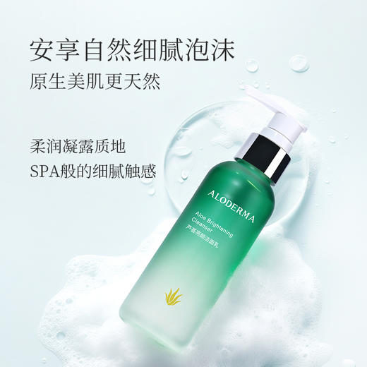 【品牌月专享】瑷露德玛芦荟亮颜洁面乳 120g   清：清肤净颜，水嫩柔嫩 商品图3