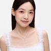 KADER卡蒂罗 幸运雪花项链 S925银/足银9999轻奢原创满钻设计爆闪刻调节锁骨链 女款节日新年礼物送闺蜜女友 商品缩略图3