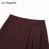天猫同步【减龄百褶裙】拉夏贝尔/La Chapelle气质高腰A字短裙~设计感显瘦遮胯百褶裙 商品缩略图5