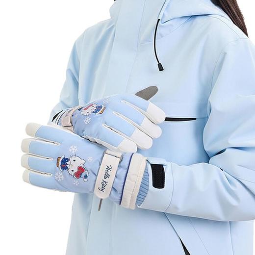 冬季加绒加厚滑雪手套女户外防风骑行厚绒毛保暖手套男触屏手套女 商品图4