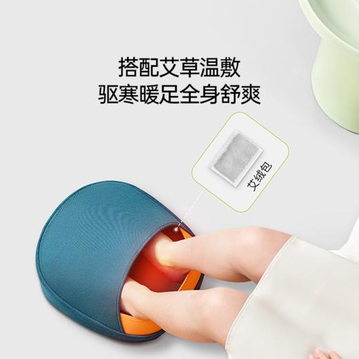 7C七西足部电动按摩仪暖脚宝桌下家用办公取暖神器艾灸养生足疗机 商品图4
