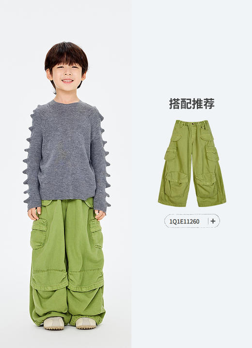 jnby   26年春款  长袖套头毛衫  1Q1313340 商品图7