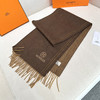 秋冬特惠💰300 HERMES🧣爱马仕围巾 巴黎时装展商务男士女士通用双面羊毛披肩 商品缩略图4