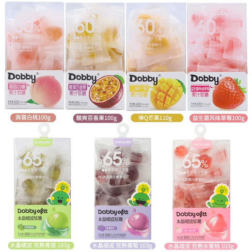 哆比dobby 爆浆椰子味软糖110g 商品图1