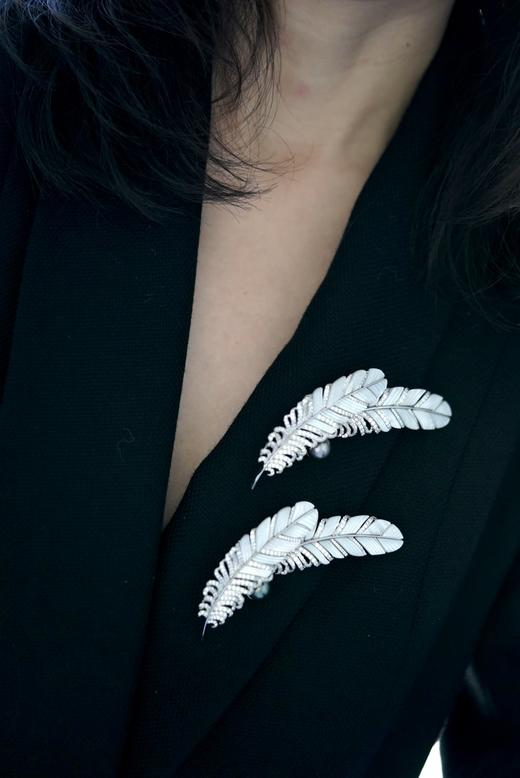 新款-双羽毛胸花大溪地 商品图1