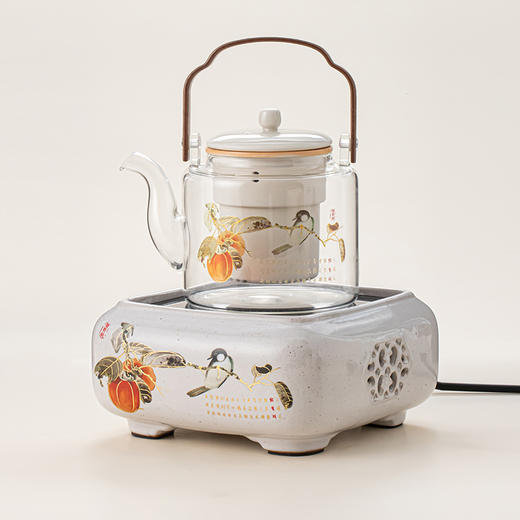 微哲明丨茶艺师3代  蒸煮茶艺师壶 提梁壶 精品玻璃壶 升级陶瓷内胆 1200ml 单壶  商品图3