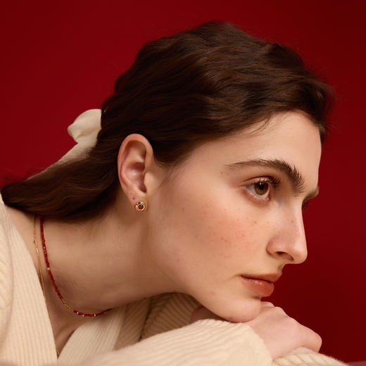 ARSIS｜新年系列 鸿运红豆小耳钉 商品图5