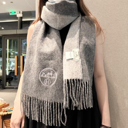 秋冬特惠💰330 爱马仕男女双面围巾 商品图0
