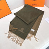 秋冬特惠💰300 HERMES🧣爱马仕围巾 巴黎时装展商务男士女士通用双面羊毛披肩 商品缩略图4