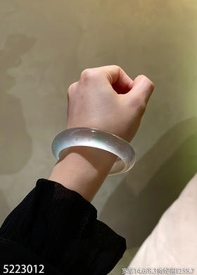 玻璃种飘翠贵妃镯【5223012】贵妃圈口55.7~具体价格微信咨询