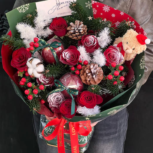 情人节红玫瑰鲜花花束同城速递送女朋友闺蜜礼物北京 商品图1