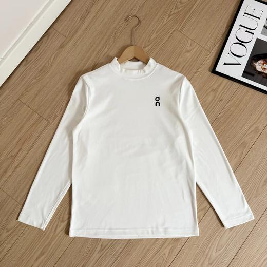 D122484基础简约logo标识秋冬半高领德绒长袖打底衫 商品图5