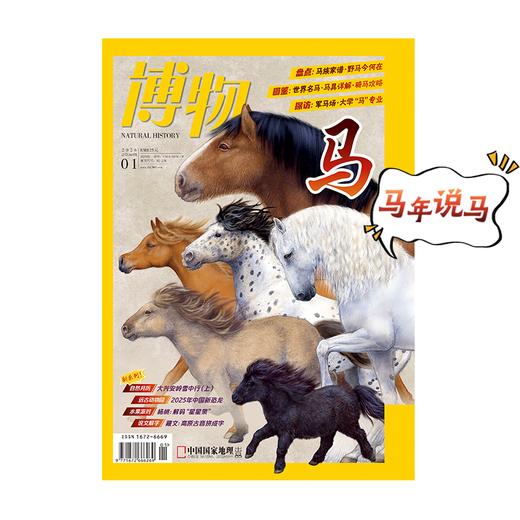 《博物》202601   马年说马 马家“八骏”  含马专题拉页 商品图0